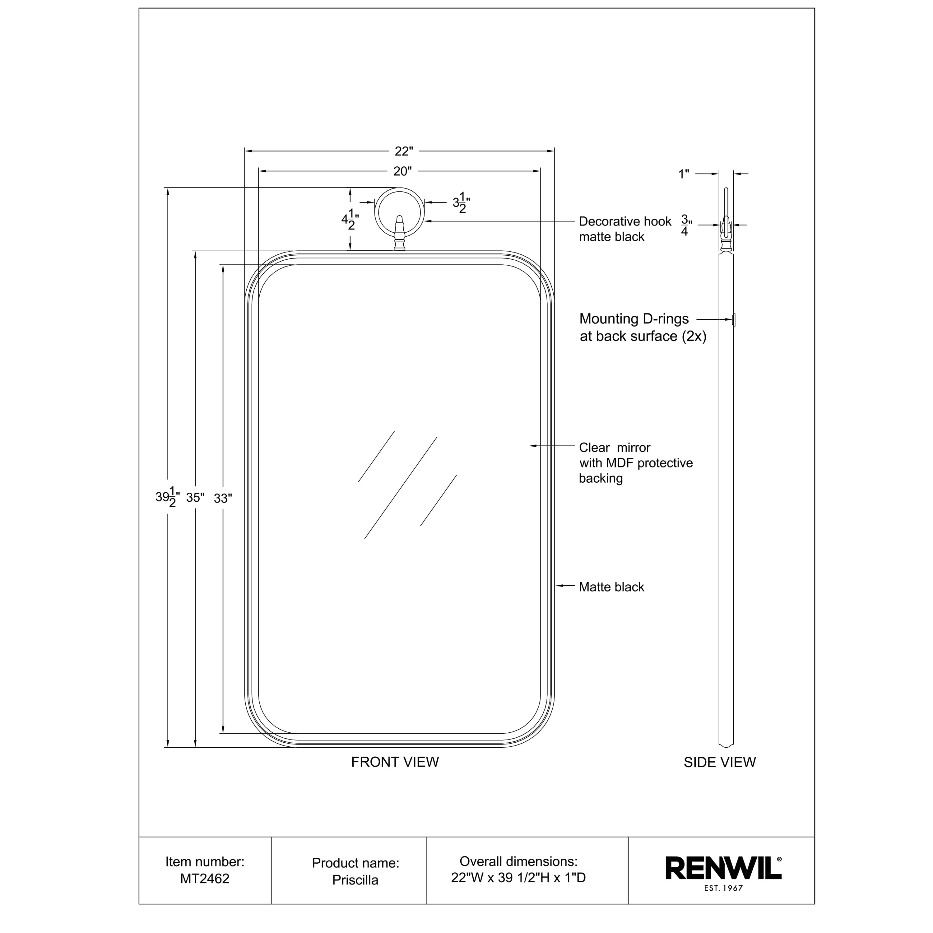 Priscilla - available in various shapes, sizes, and frame styles | Image 6 | InSTYLE Home & Rugs