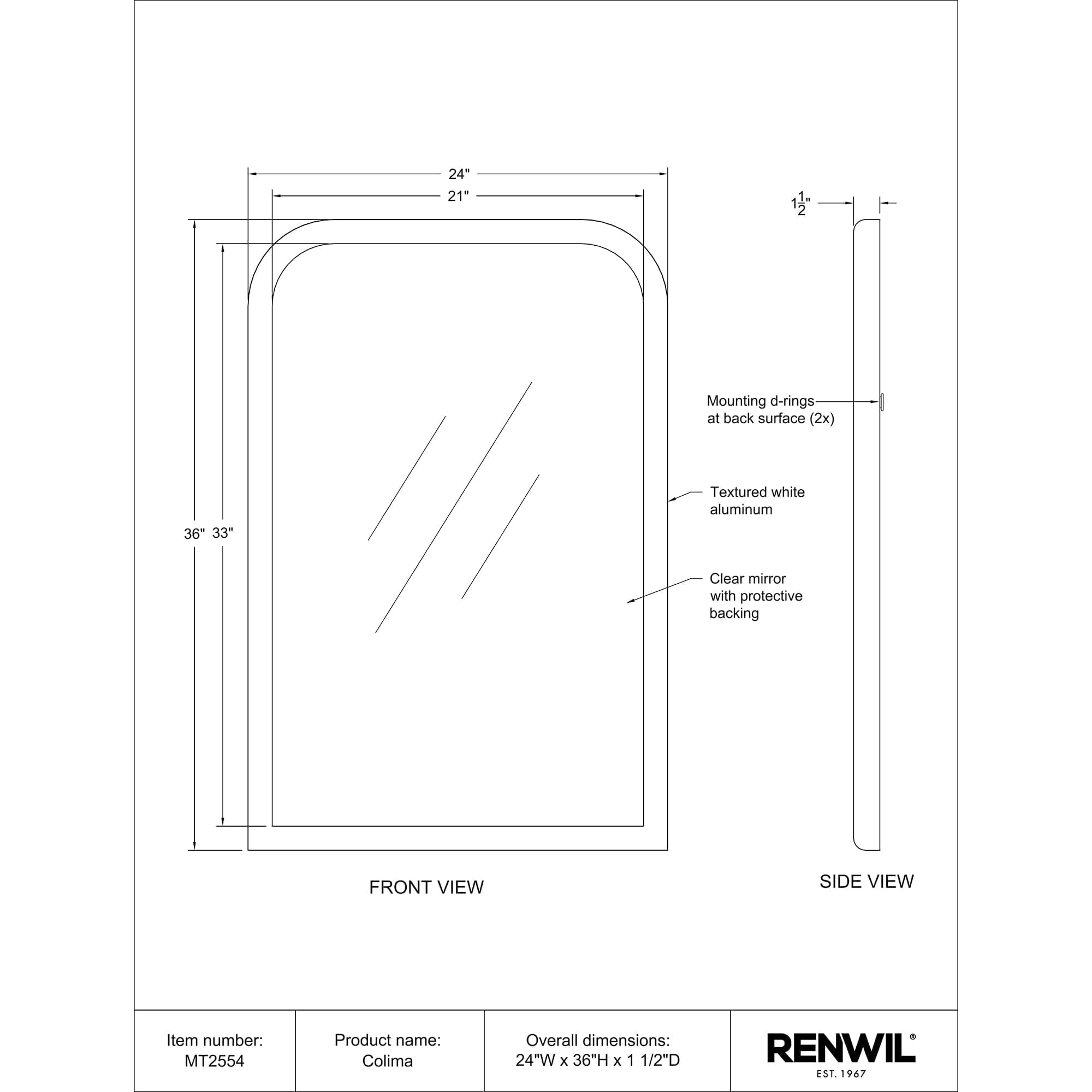 Colima - available in various shapes, sizes, and frame styles | Image 5 | InSTYLE Home & Rugs