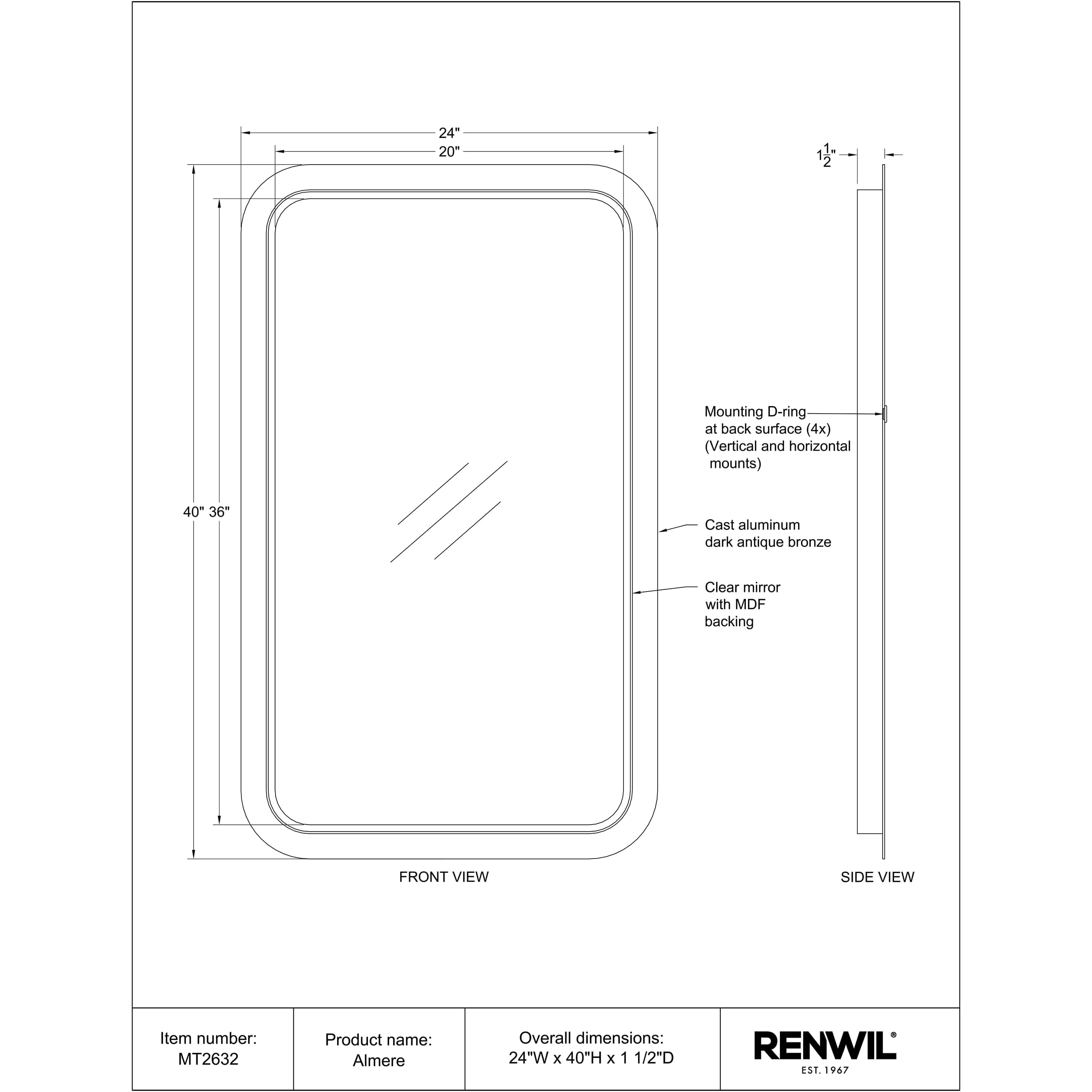 Almere - available in various shapes, sizes, and frame styles | Image 5 | InSTYLE Home & Rugs