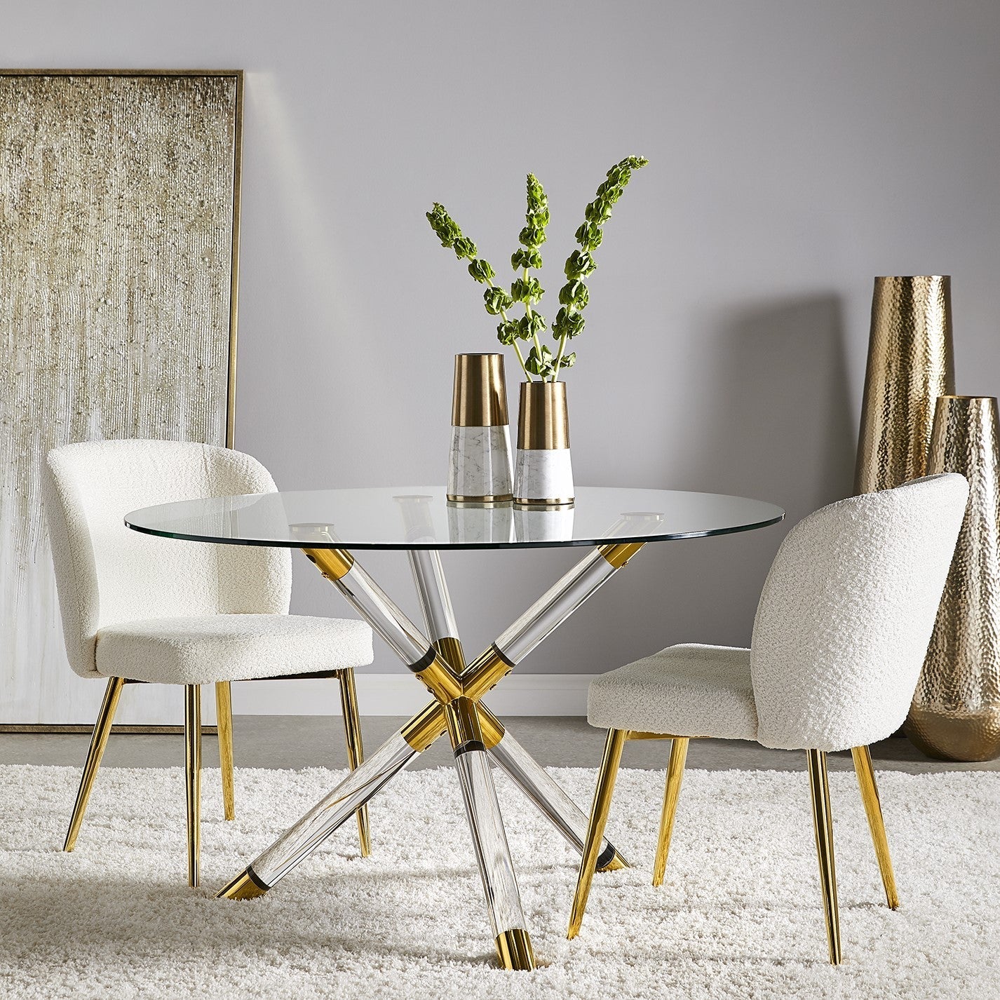 Paloma Dining Table Silver | InSTYLE Home & Rugs