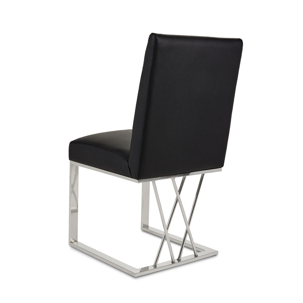 Martini Dining Chair Black Leatherette - comfortable dining experience | Image 1 | InSTYLE Home & Rugs