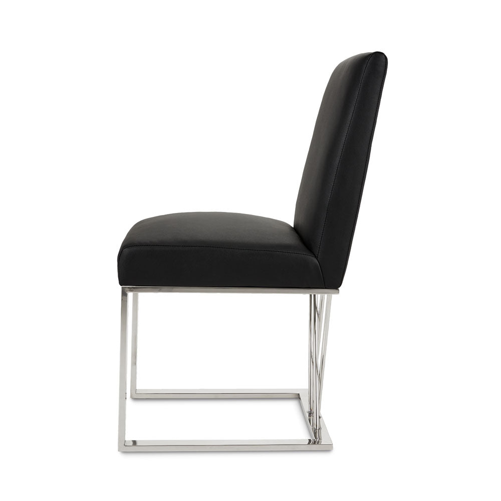 MARTINI Dining Chair White Aspen Stainless steel Frame | InSTYLE Home & Rugs
