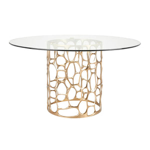 Mario dining table gold - perfect for protecting wood surfaces while enhancing style | Image 1 | InSTYLE Home & Rugs