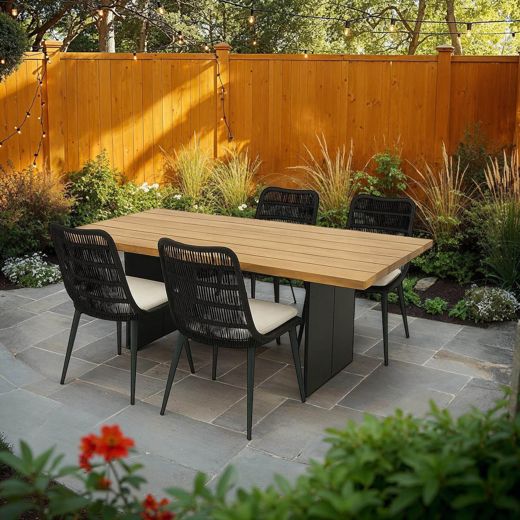 Naples Outdoor Dining Set - elegant seating for dining areas | Image 2 | InSTYLE Home & Rugs