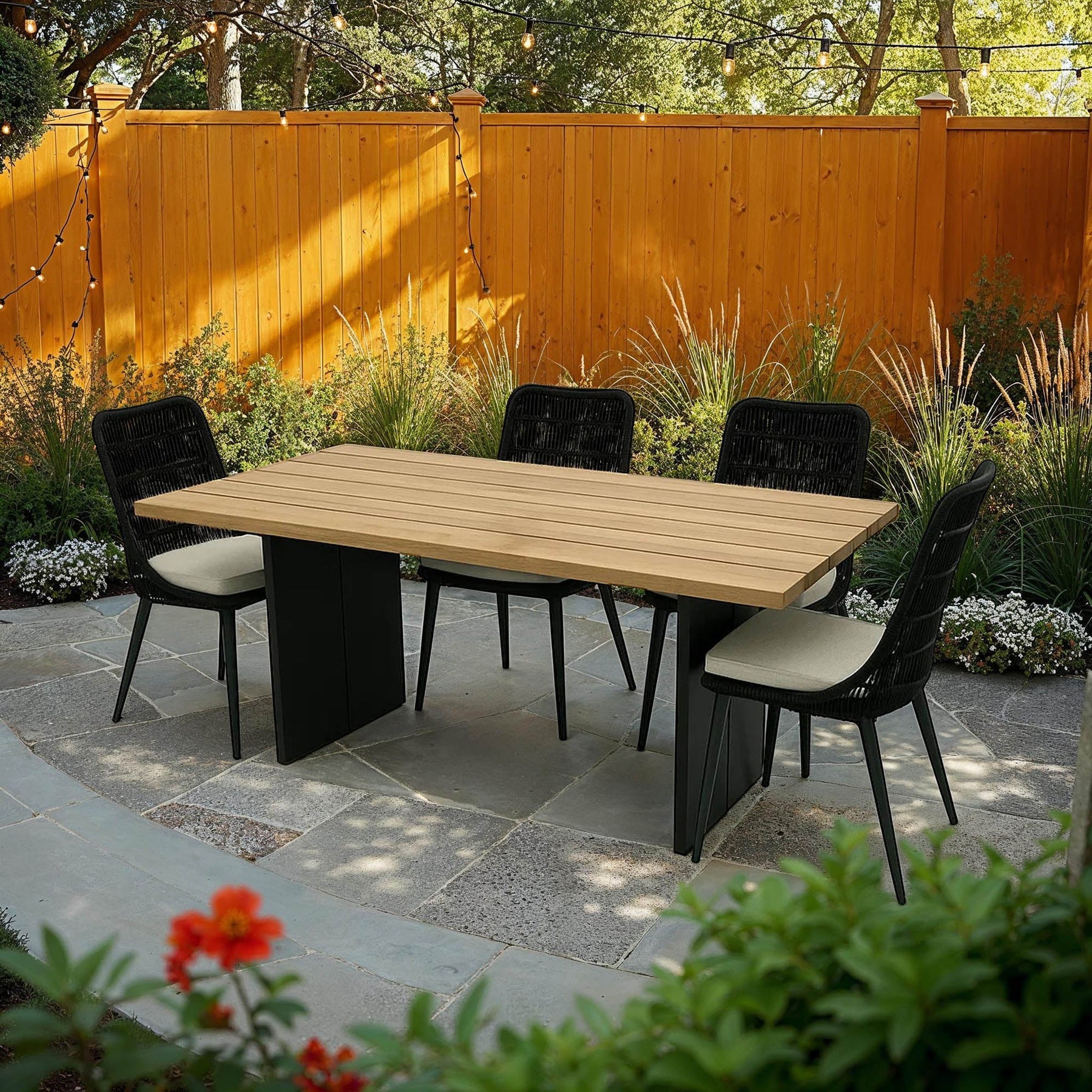 Naples Outdoor Dining Set - elegant seating for dining areas | Image 3 | InSTYLE Home & Rugs