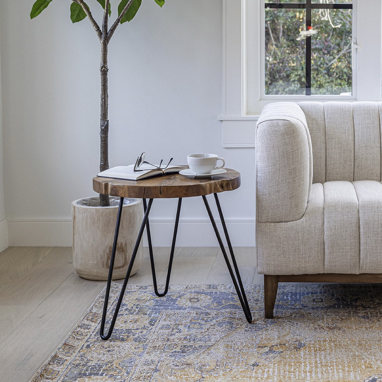 Natura Hairpin Accent Table - functional accent table with unique design for any room | Image 4 | InSTYLE Home & Rugs