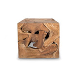 Natura Flow Condo Square Coffee Table — Teak Root - condo-size square teak-root coffee table, each piece unique | Image 1 | InSTYLE Home & Rugs