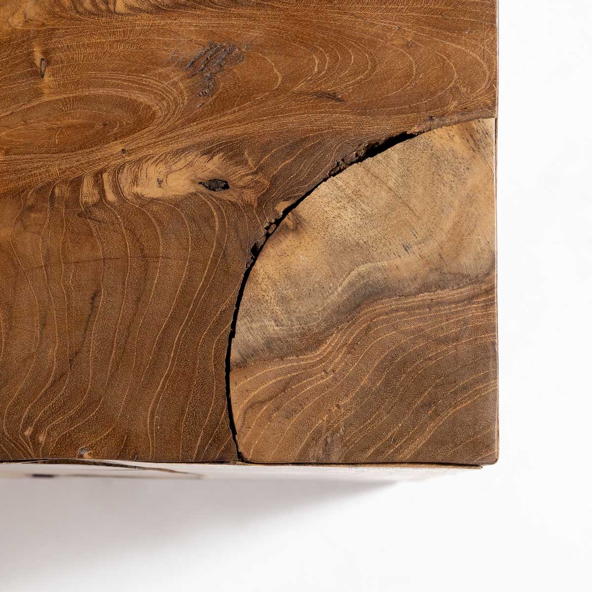 Natura Flow Condo Square Coffee Table — Teak Root - condo-size square teak-root coffee table, each piece unique | Image 11 | InSTYLE Home & Rugs