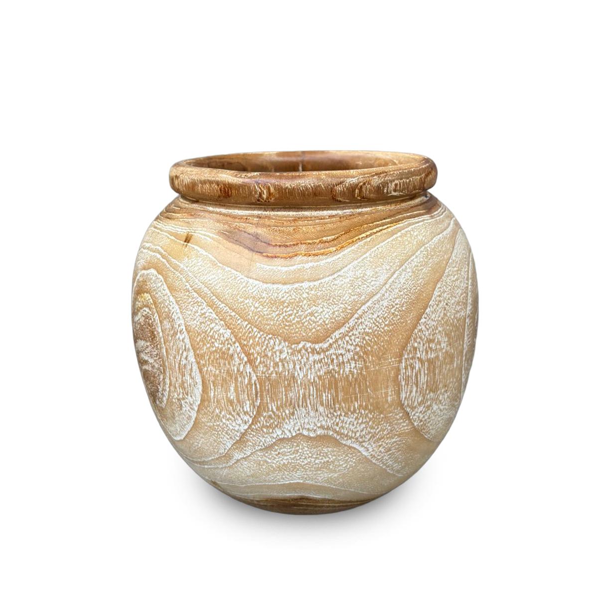 Natura Bari Vase Short - stylish decor pieces to elevate any room’s ambiance | Image 1 | InSTYLE Home & Rugs