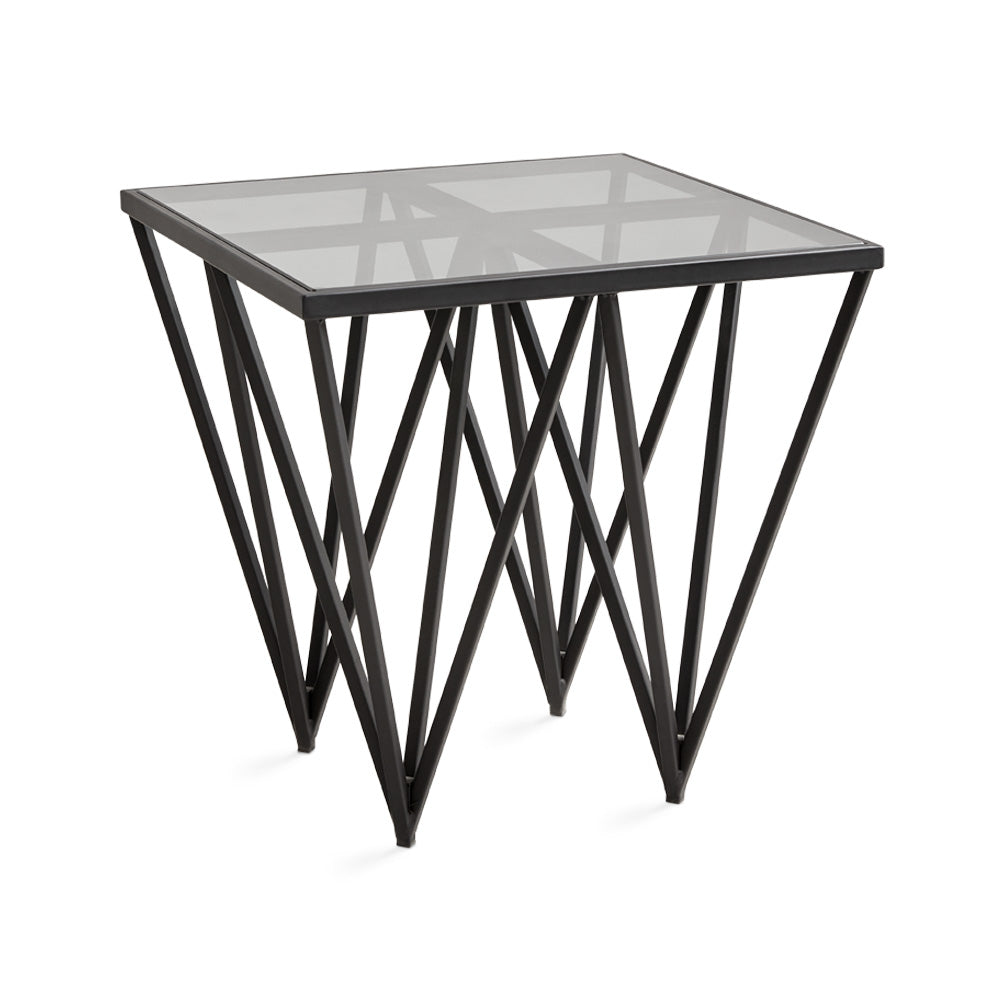 LUXOR End Table Matt black powder coated | InSTYLE Home & Rugs