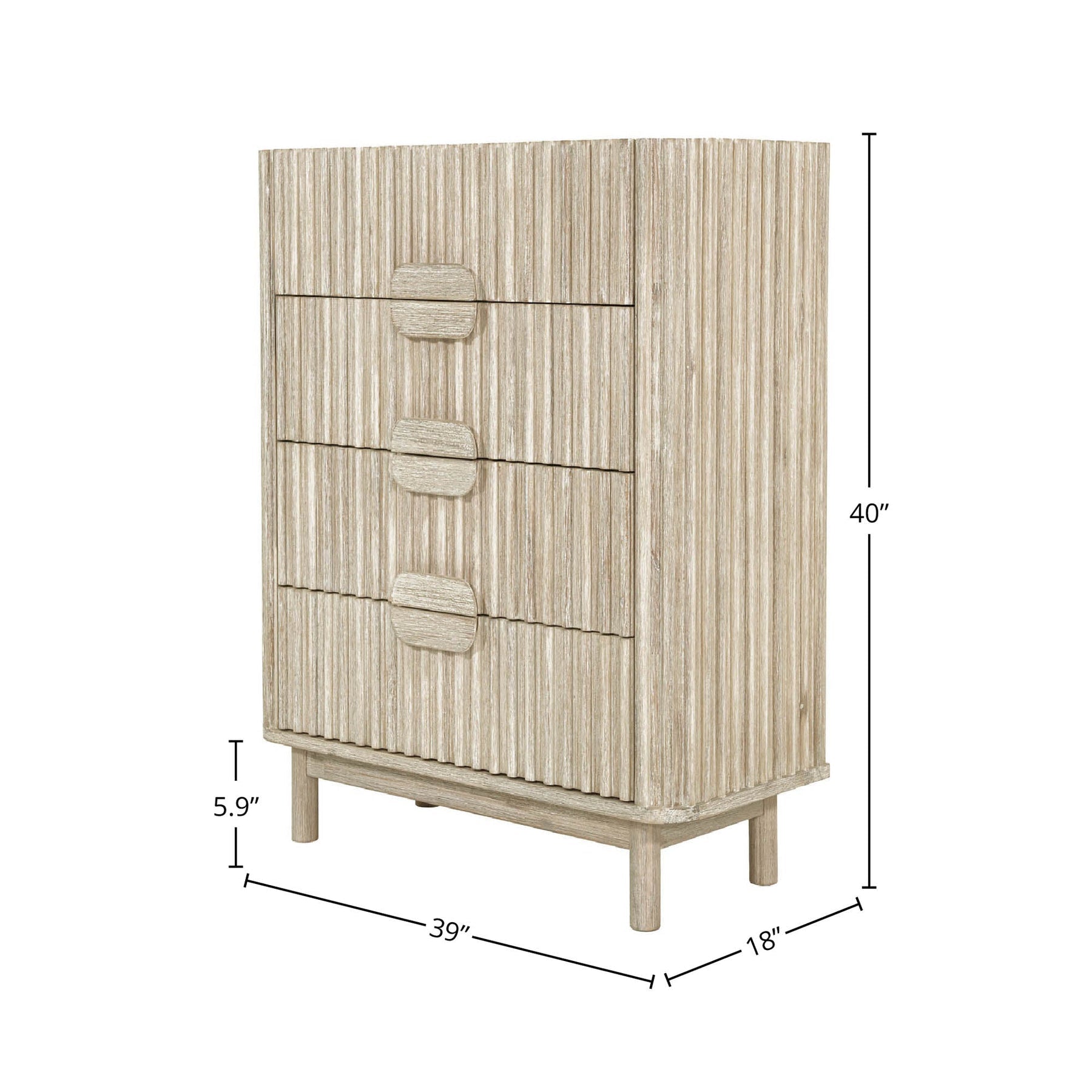Oasis 4 Drawer Chest - versatile drawer unit for office, bedroom, or living space | Image 3 | InSTYLE Home & Rugs