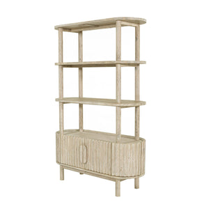 Oasis Bookcase - wooden bookcases with multiple shelves for ample storage | Image 1 | InSTYLE Home & Rugs