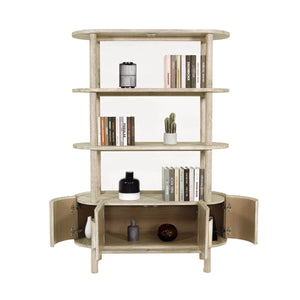 Oasis Bookcase - wooden bookcases with multiple shelves for ample storage | Image 6 | InSTYLE Home & Rugs