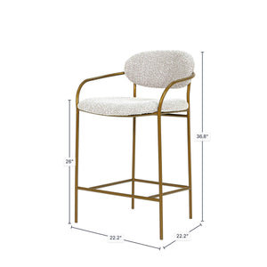 Oasis Arm Counter Stool - sleek stools for kitchen bars | Image 3 | InSTYLE Home & Rugs
