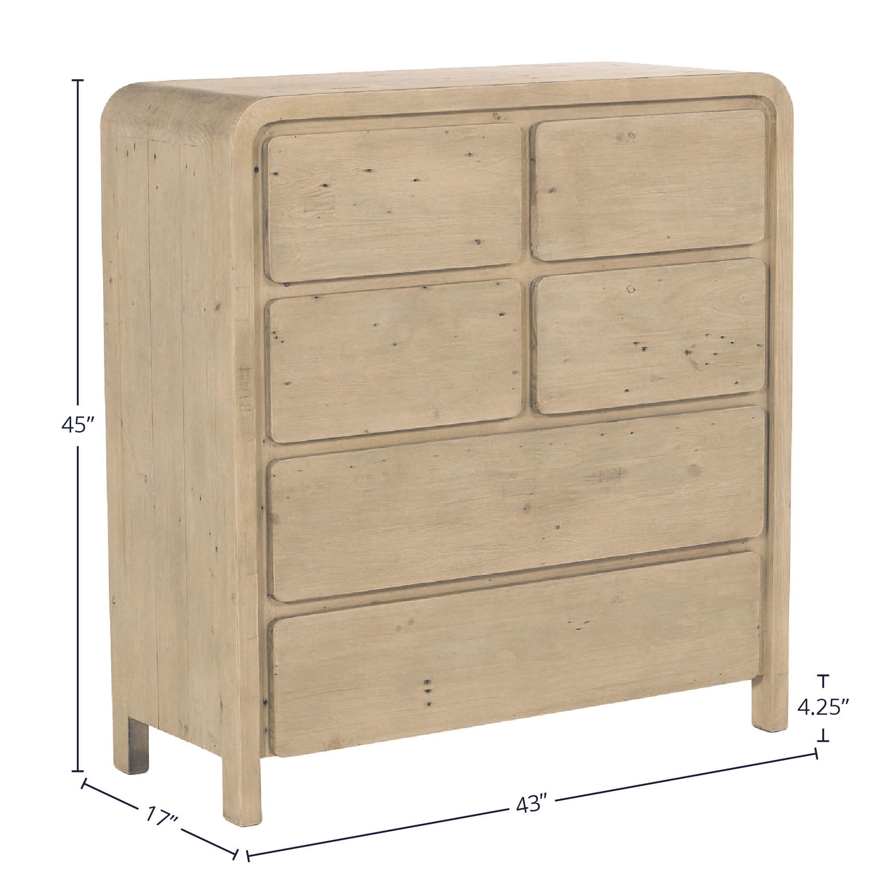Opera 6 Drawer Chest - spacious drawer for organized storage in any room | Image 2 | InSTYLE Home & Rugs