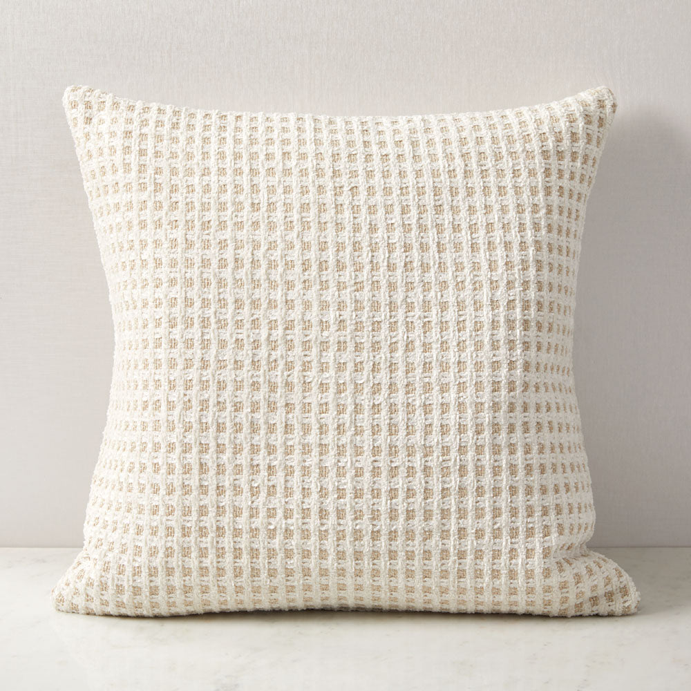 SOLO CUSHION Feather Insert PARCHMENT - modern cushion | Image 1 | InSTYLE Home & Rugs