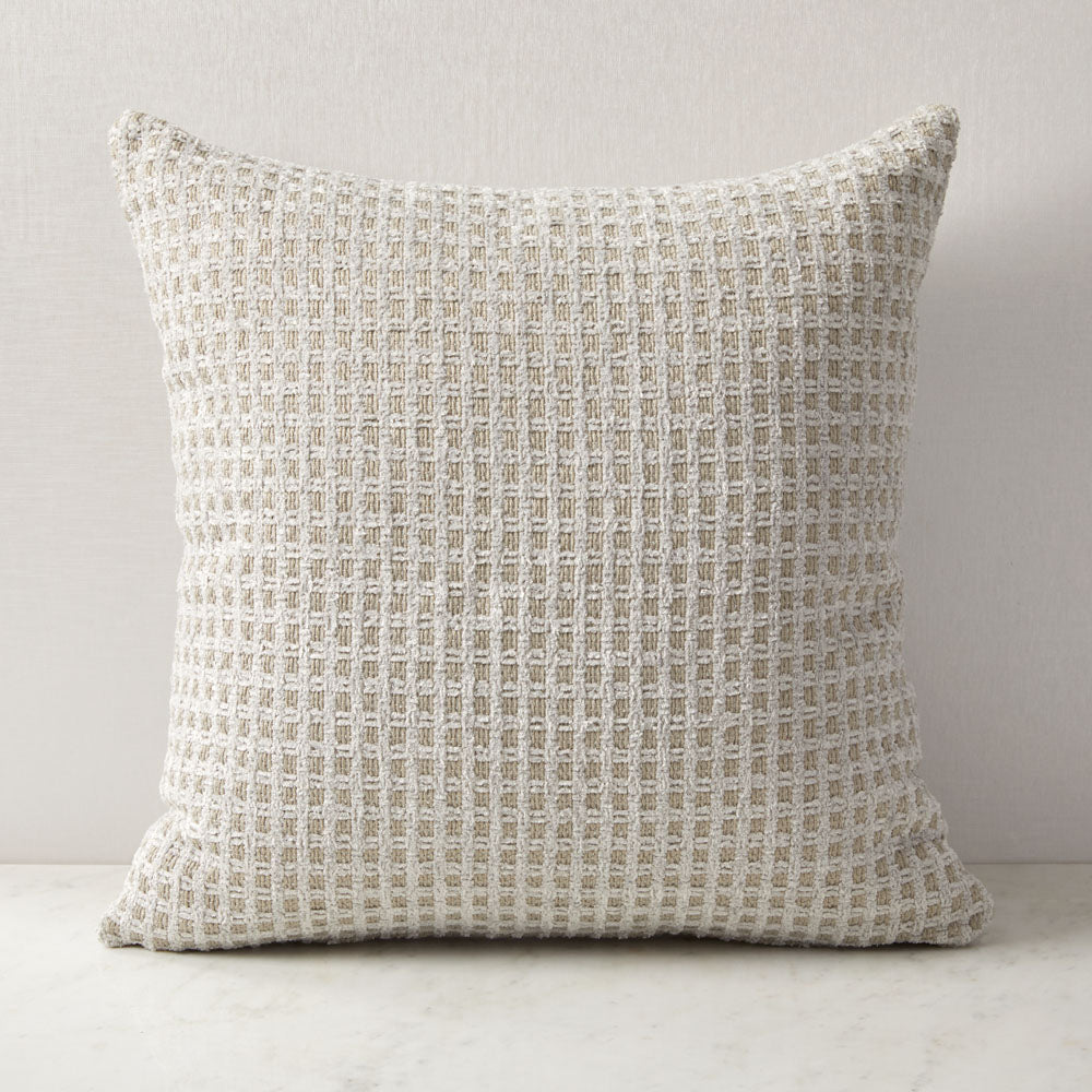 SOLO CUSHION Feather Insert SILVER - modern silver cushion | Image 1 | InSTYLE Home & Rugs