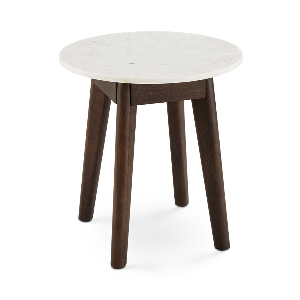 ERIN Marble Round End Table GY-ET-5741 - versatile tables for living rooms and entryways | Image 1 | InSTYLE Home & Rugs
