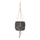 Craft Hanging Pot With Netting - Charcoal Grey