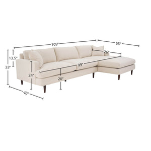 Martha Right Sectional Sofa - stylish seating for your home | Image 4 | InSTYLE Home & Rugs