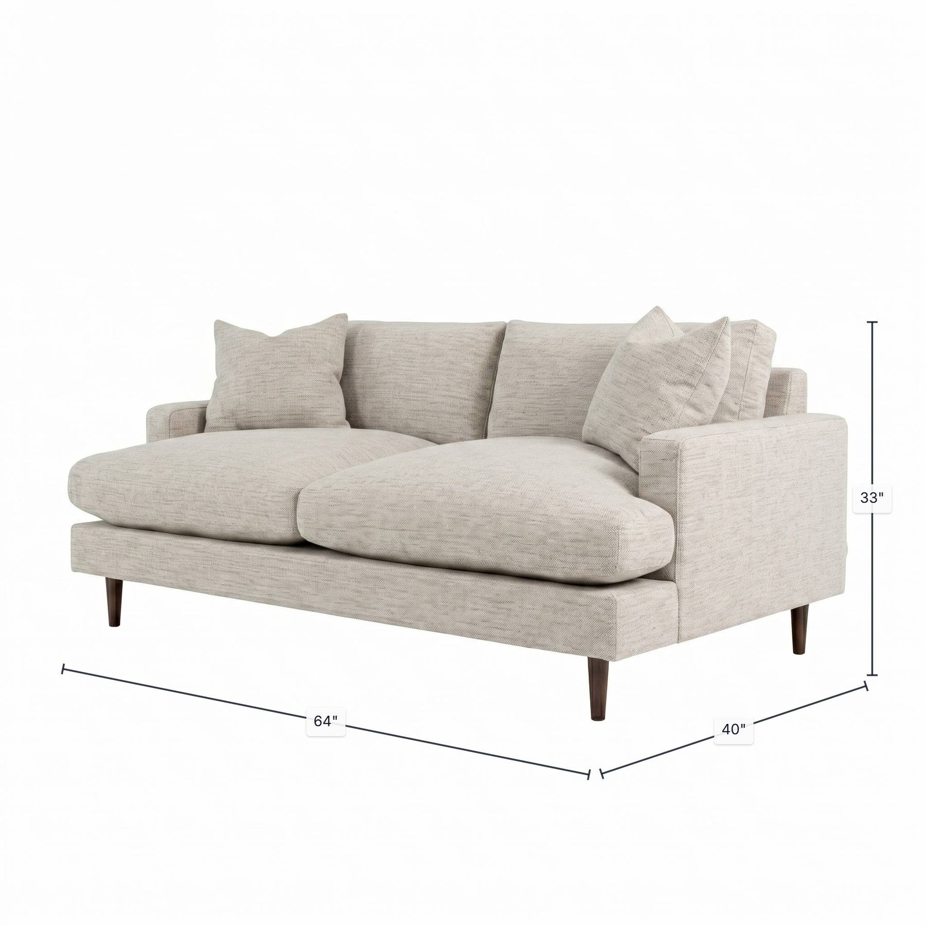 Martha Loveseat - cozy loveseat for small spaces and intimate seating | Image 3 | InSTYLE Home & Rugs