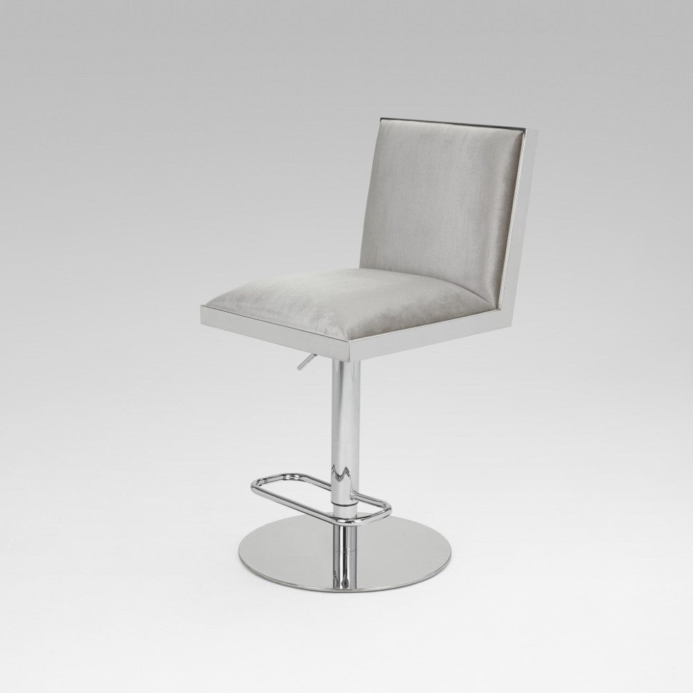 Wellington Adjustable Stool - modern grey stool | Image 1 | InSTYLE Home & Rugs
