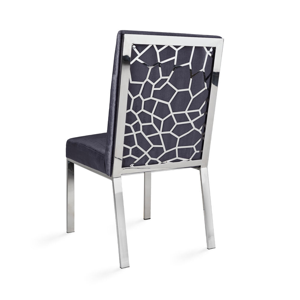 Wellington Dining Chair White Pu - modern white dining chair | Image 1 | InSTYLE Home & Rugs