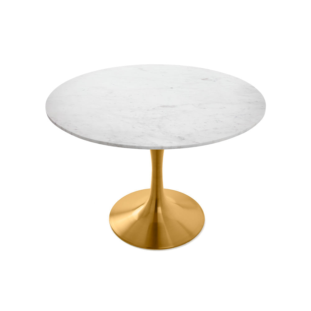 KYROS Dining Table Matte Gold - modern gold dining chair | Image 1 | InSTYLE Home & Rugs