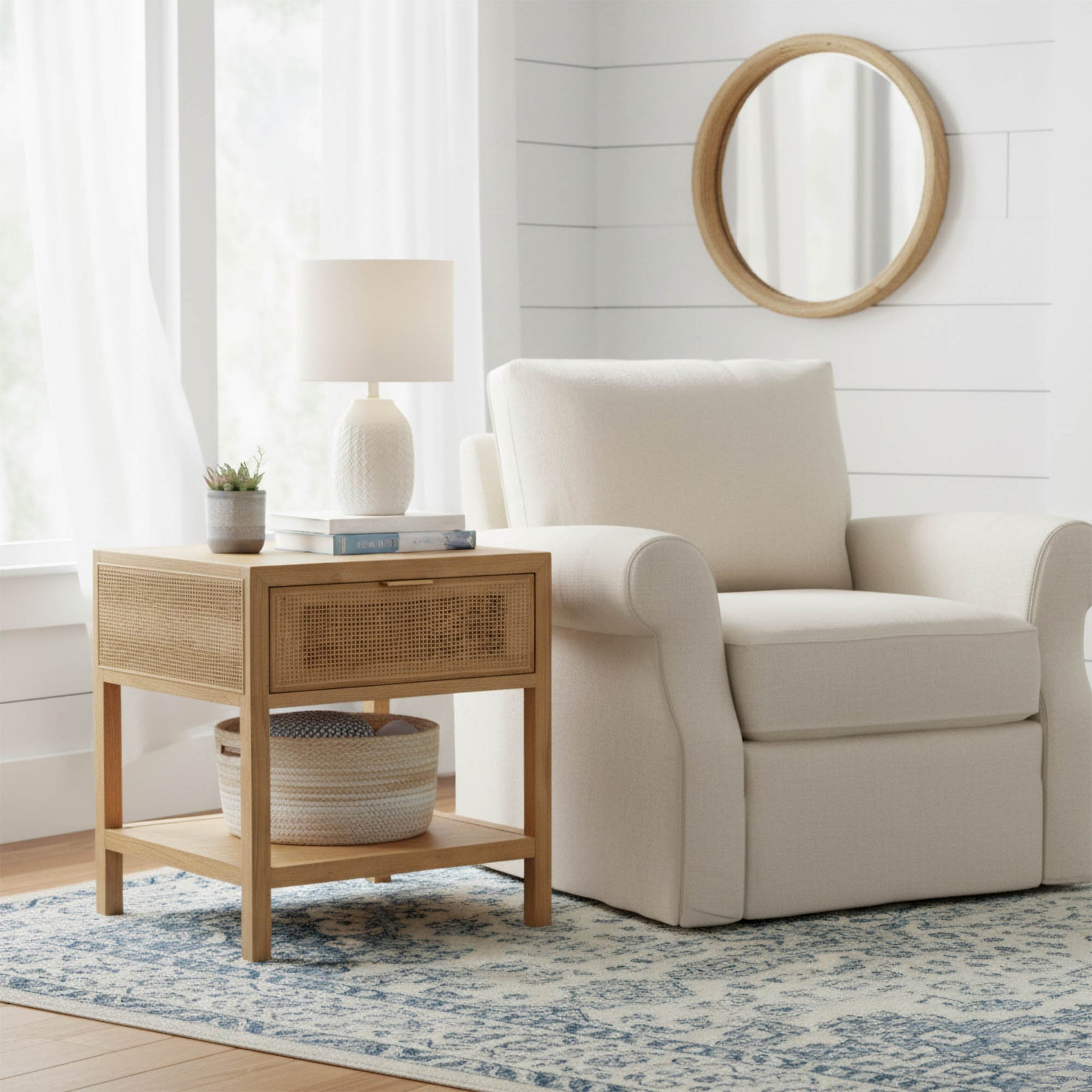 Rattan Side Table - chic and functional side table for your living room | Image 2 | InSTYLE Home & Rugs