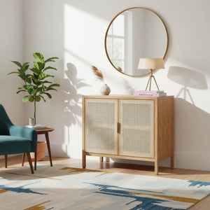 Rattan Small Sideboard - elegant sideboard with style | Image 2 | InSTYLE Home & Rugs