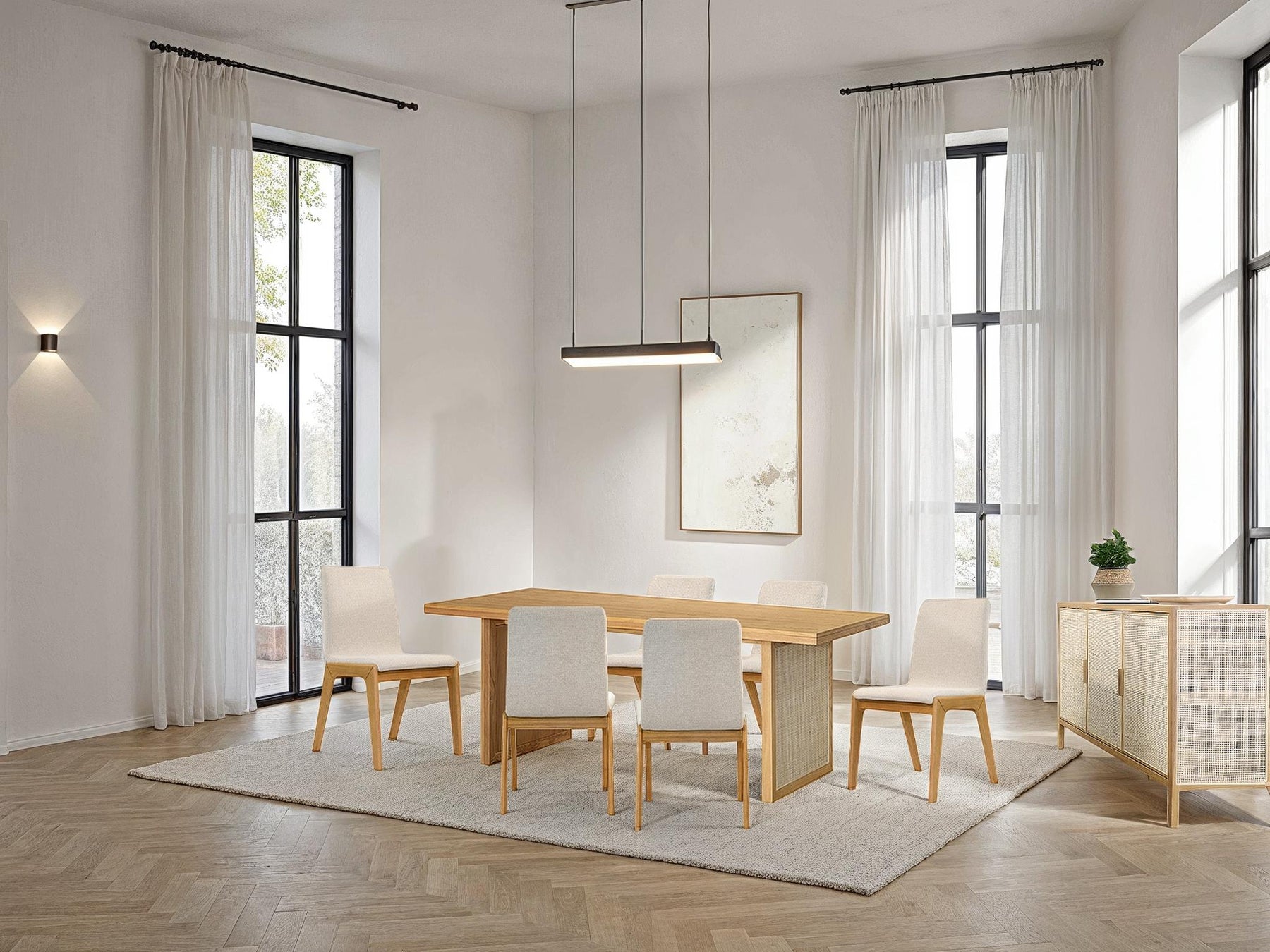 Rattan 3 Door Sideboard - elegant sideboard with style | Image 14 | InSTYLE Home & Rugs