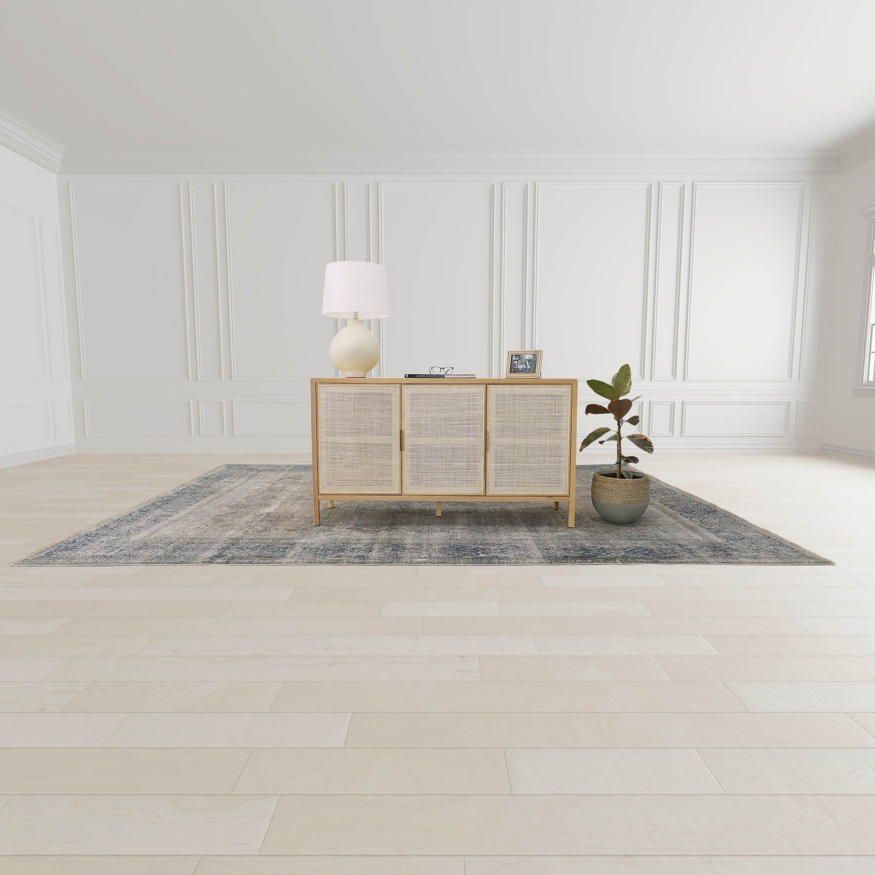 Rattan 3 Door Sideboard - elegant sideboard with style | Image 2 | InSTYLE Home & Rugs