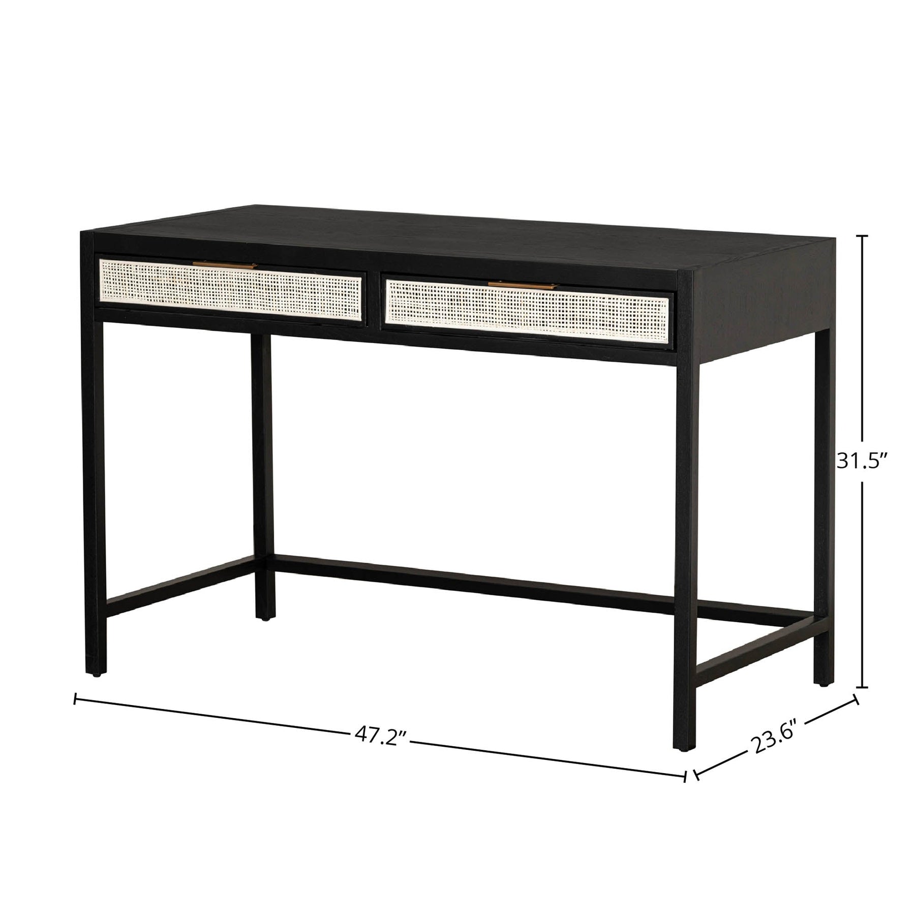 Rattan Desk - functional desk for home offices | Image 3 | InSTYLE Home & Rugs