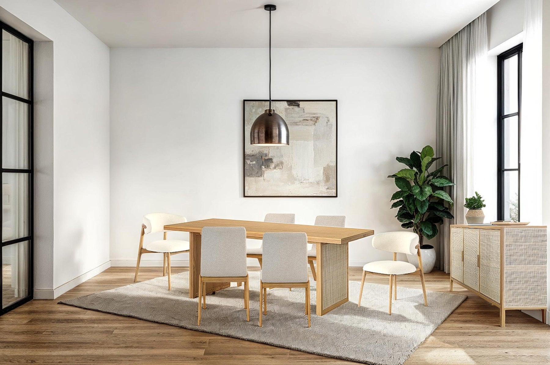 Rattan Dining Set 6 - stylish chairs for any table | Image 3 | InSTYLE Home & Rugs
