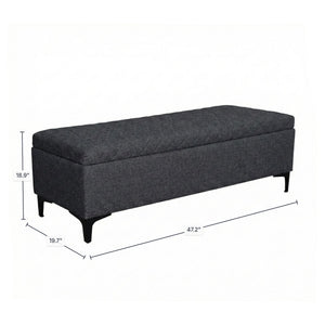 Reece Storage Bench - durable bench with modern style | Image 2 | InSTYLE Home & Rugs
