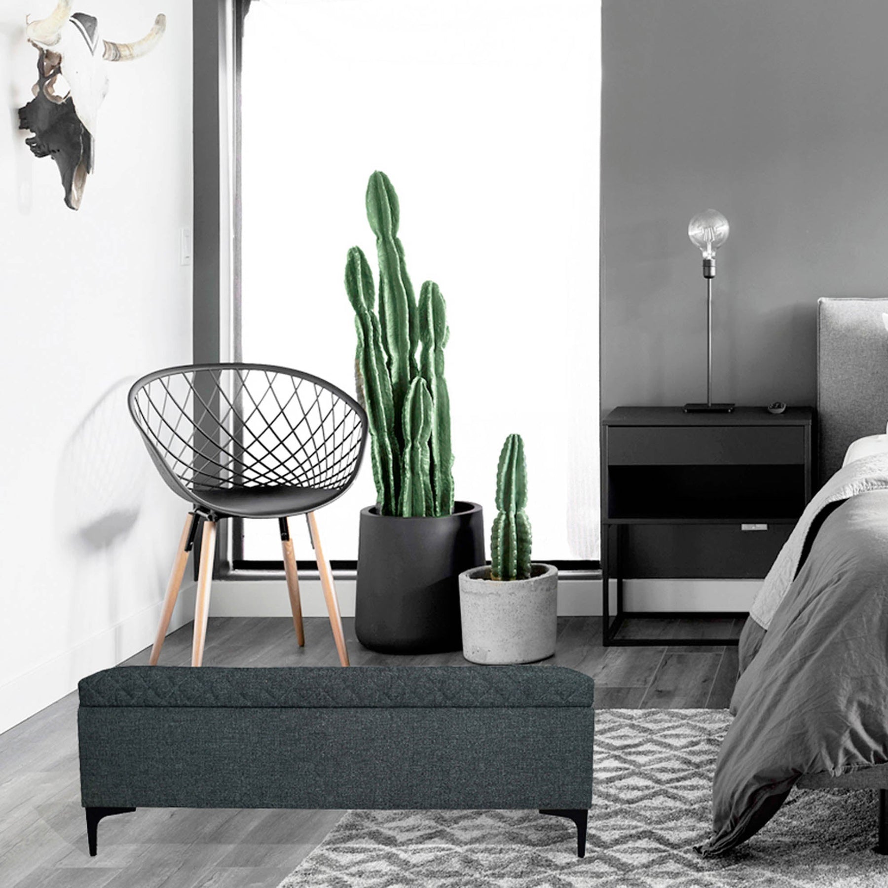 Reece Storage Bench - durable bench with modern style | Image 9 | InSTYLE Home & Rugs