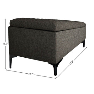 Reece Storage Bench - durable bench with modern style | Image 3 | InSTYLE Home & Rugs