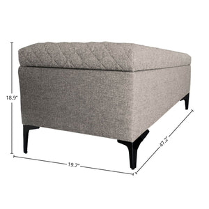 Reece Storage Bench - durable bench with modern style | Image 7 | InSTYLE Home & Rugs