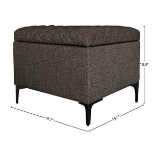Reece Storage Ottoman - chic ottoman for living rooms | Image 8 | InSTYLE Home & Rugs