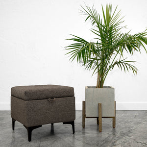 Reece Storage Ottoman - chic ottoman for living rooms | Image 3 | InSTYLE Home & Rugs