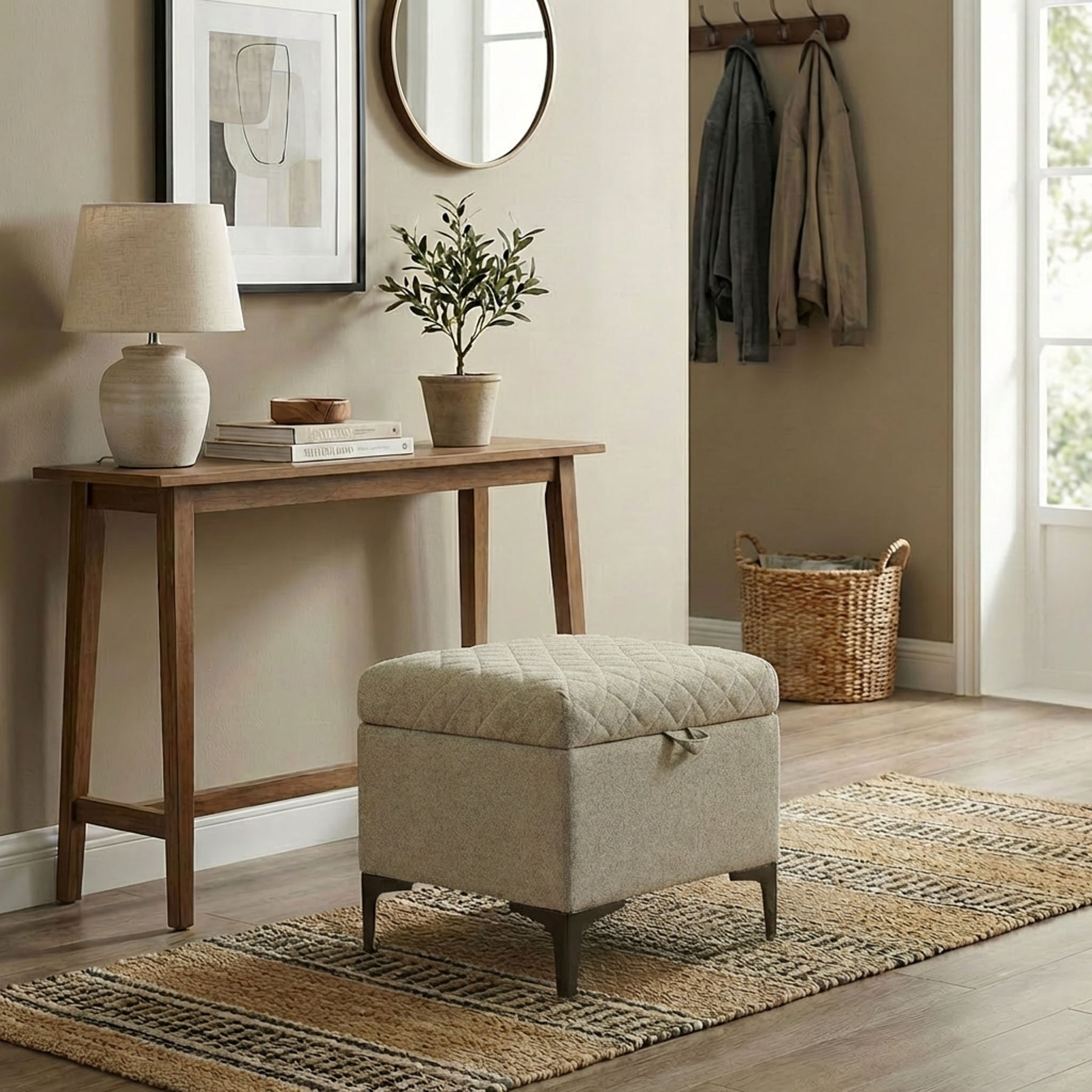 Reece Storage Ottoman - perfect footrests with style | Image 2 | InSTYLE Home & Rugs