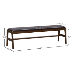 Remix Upholstered Bench - durable bench with modern style | Image 3 | InSTYLE Home & Rugs