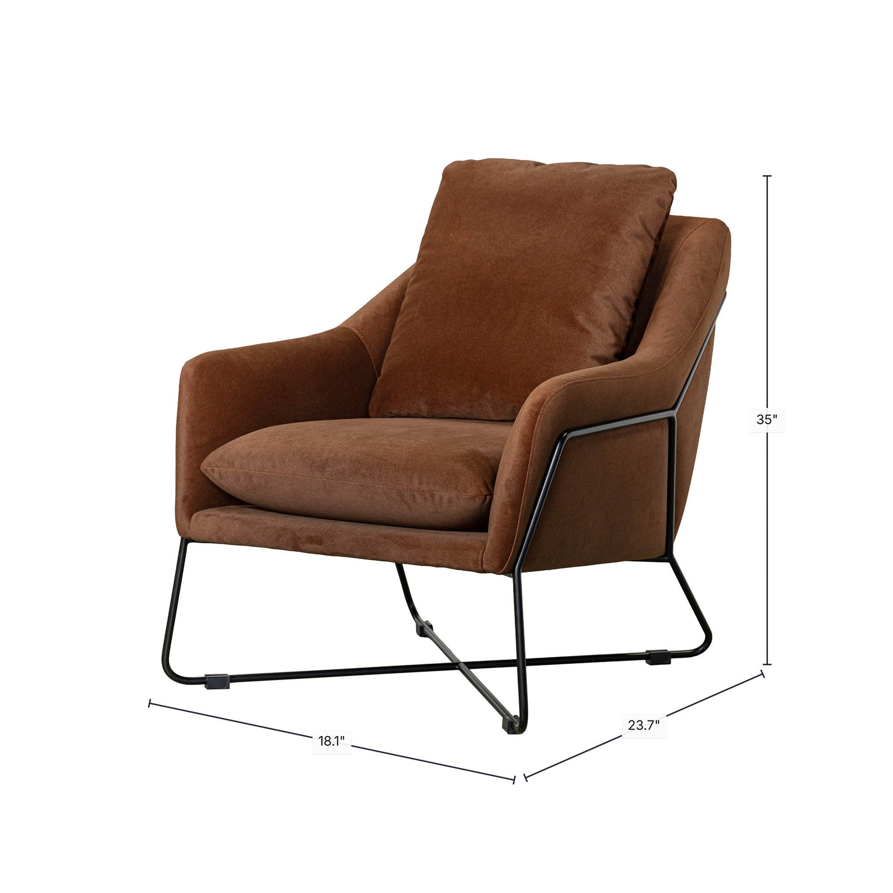 Rodolfo Lounge Chair - perfect for casual unwinding | Image 3 | InSTYLE Home & Rugs