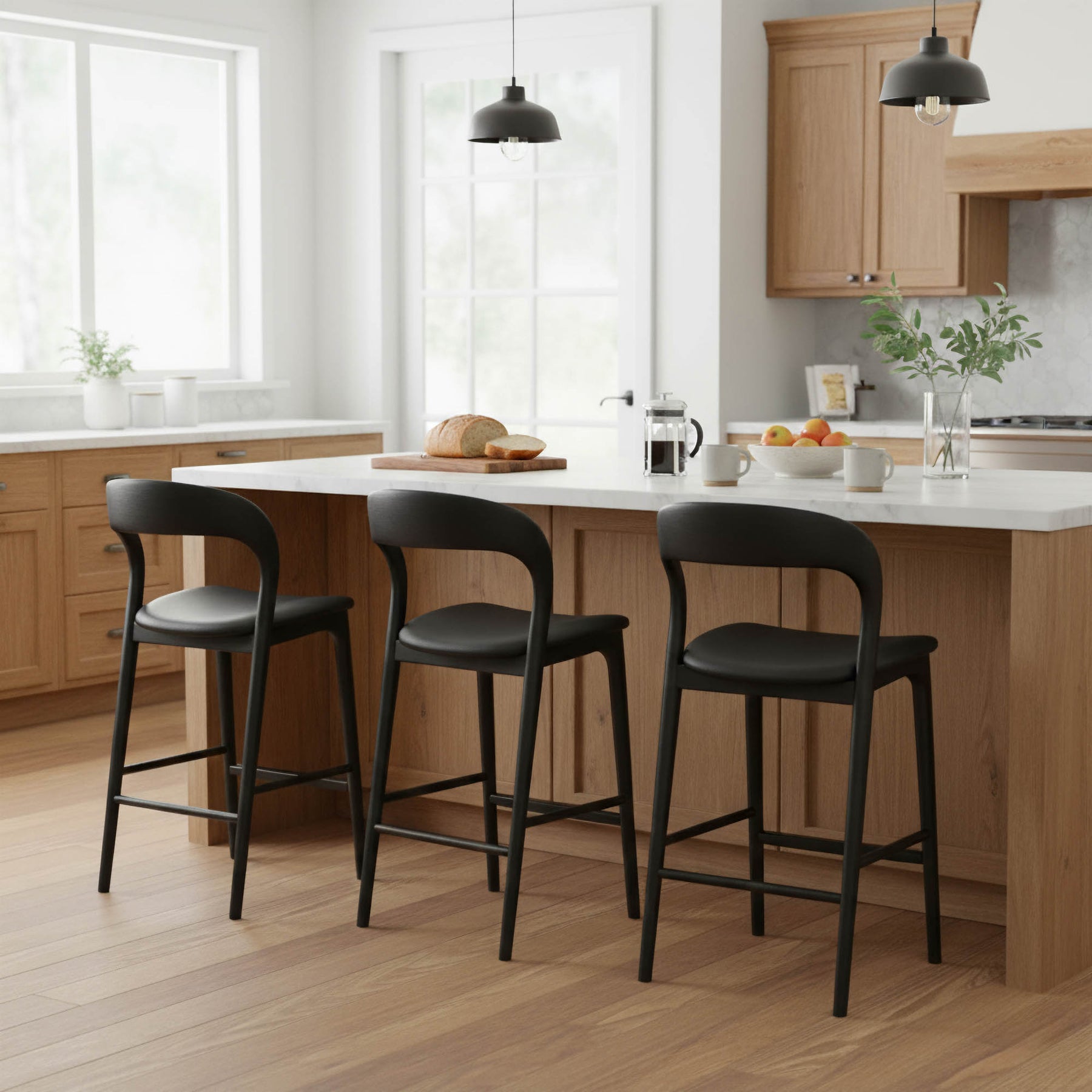 Rotondo Counter Stool - sleek stools for kitchen bars | Image 3 | InSTYLE Home & Rugs