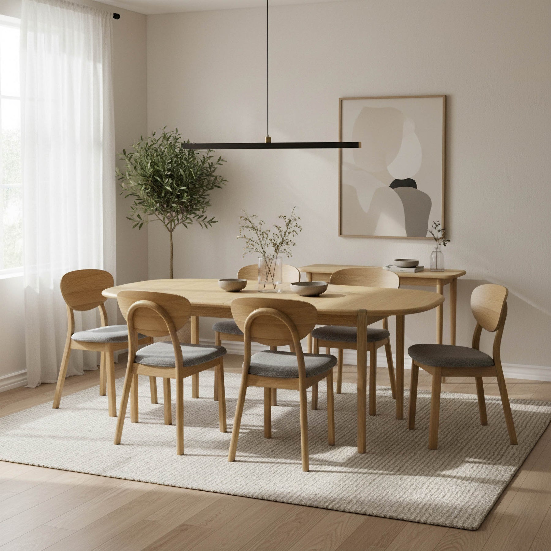 Runway Large Dining Table 82" - stylish chairs for any table | Image 2 | InSTYLE Home & Rugs