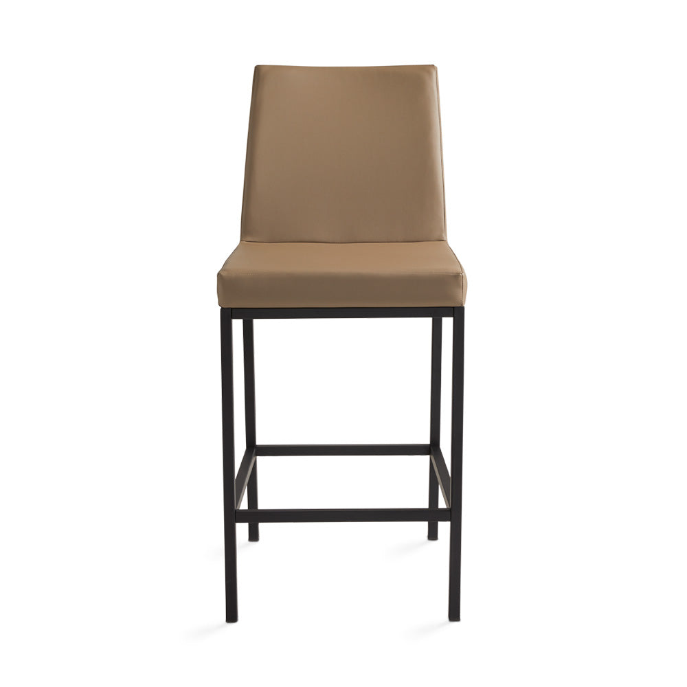 HAVANA Counter Chair S25BLK Taupe PU BLACK FRAME | InSTYLE Home & Rugs