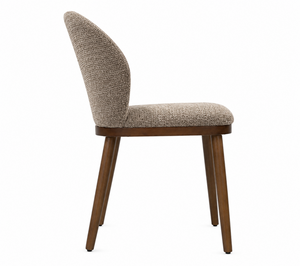Rhea Chair GY-DC-430 Chocolate fabric - comfortable seating for dining and office spaces | Image 3 | InSTYLE Home & Rugs