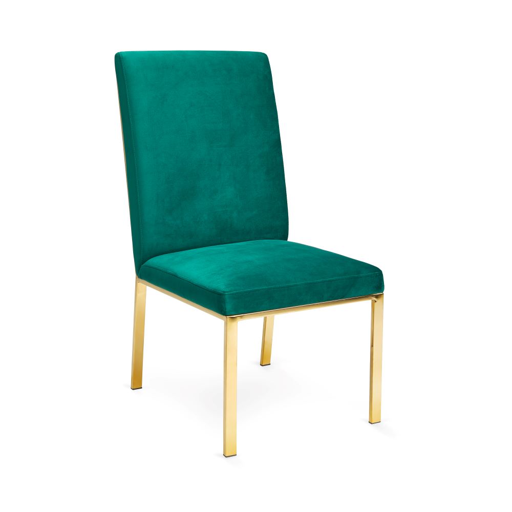 RILEY CHAIR Emerald green Gold steel frame | InSTYLE Home & Rugs