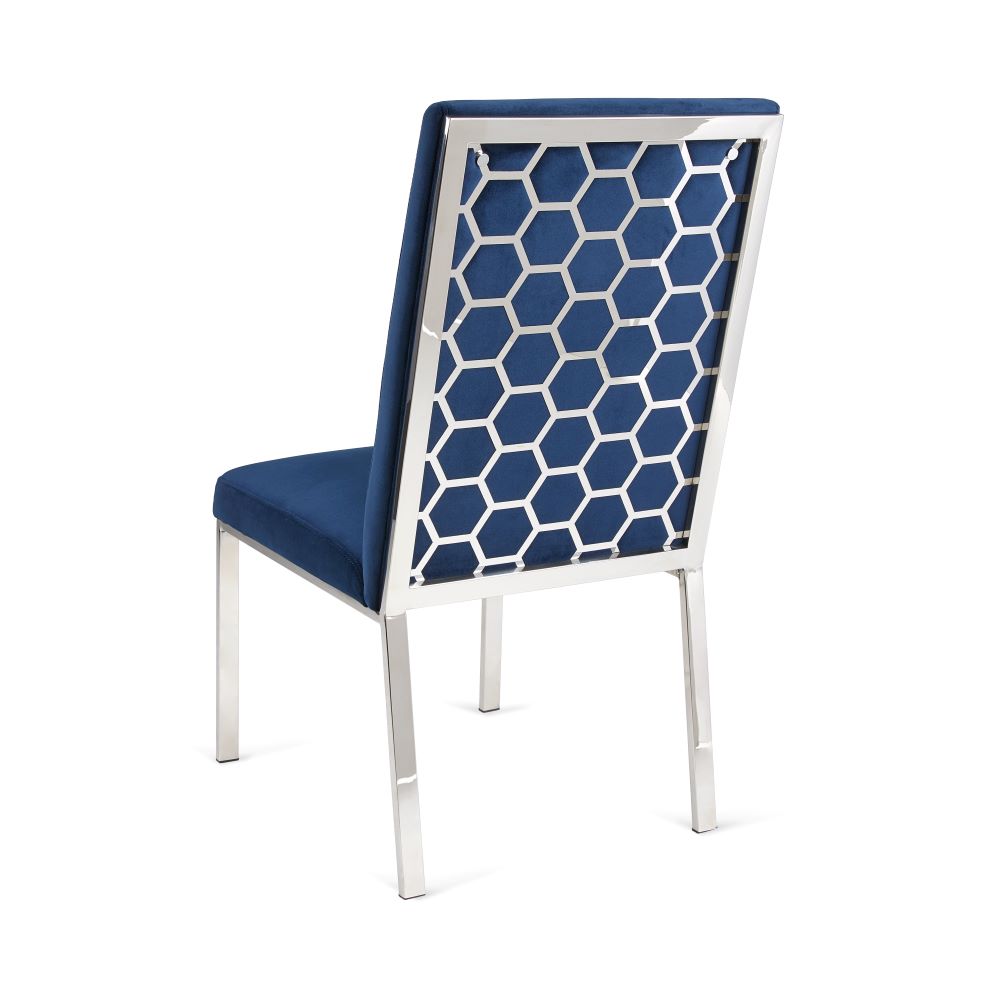 RILEY CHAIR White PU Polished steel frame | InSTYLE Home & Rugs