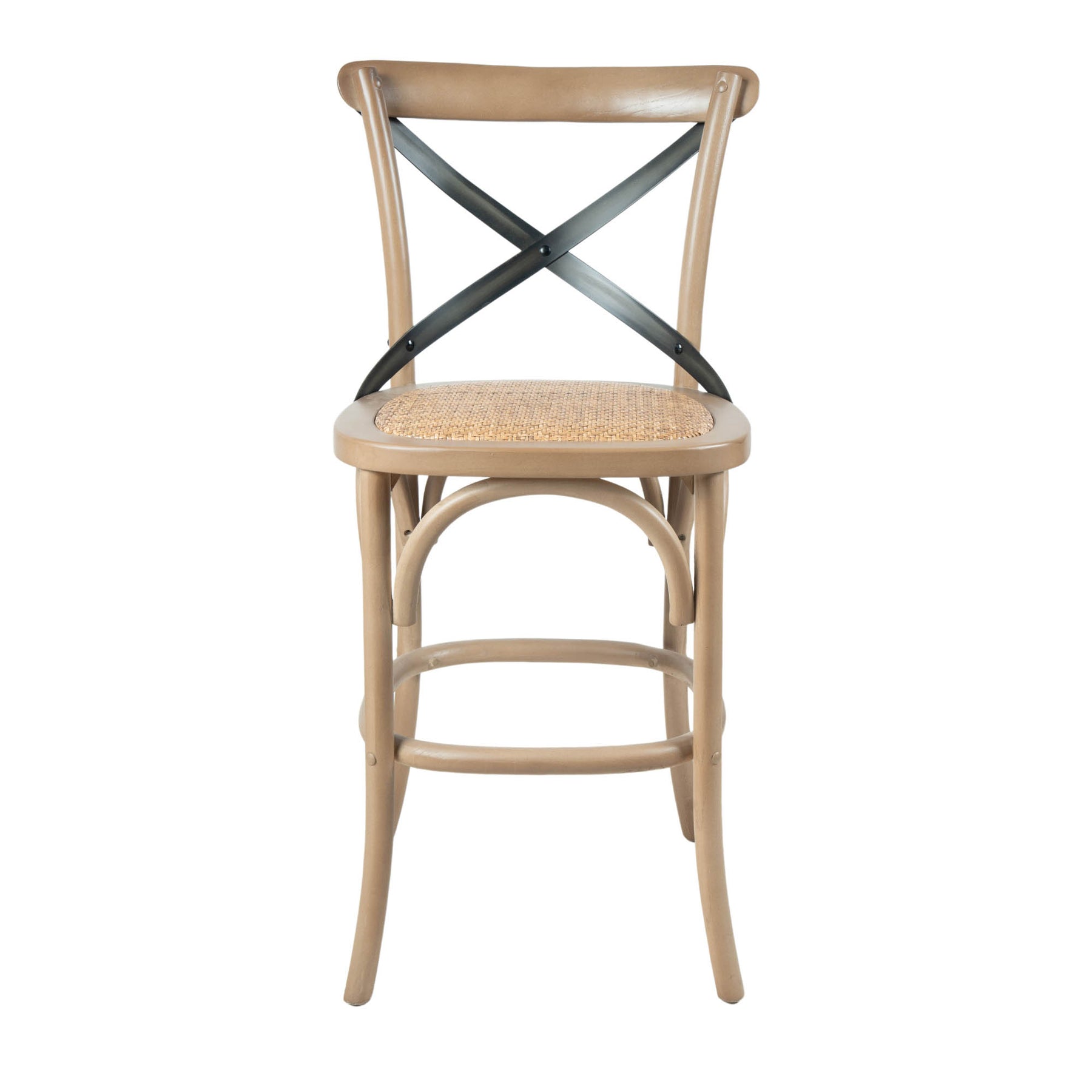 Cross Back Fixed Counter Stool - sleek stools for kitchen bars | Image 4 | InSTYLE Home & Rugs